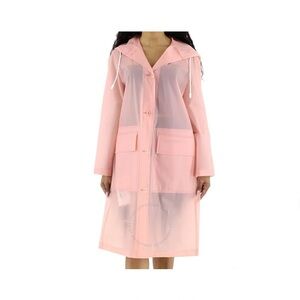 Burberry Light Pink Hooded Raincoat
